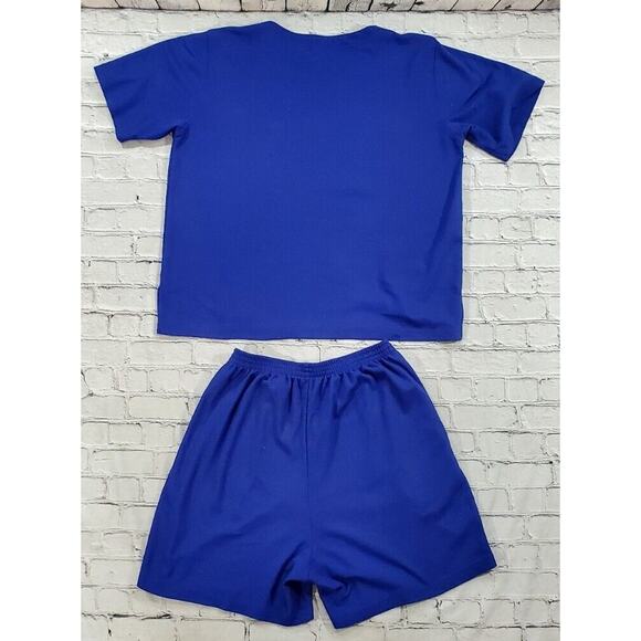 Kavio Designs Blue Elastic Waist Pants Top Set Embellished Floral WOMENS SIZE L - Picture 13 of 15